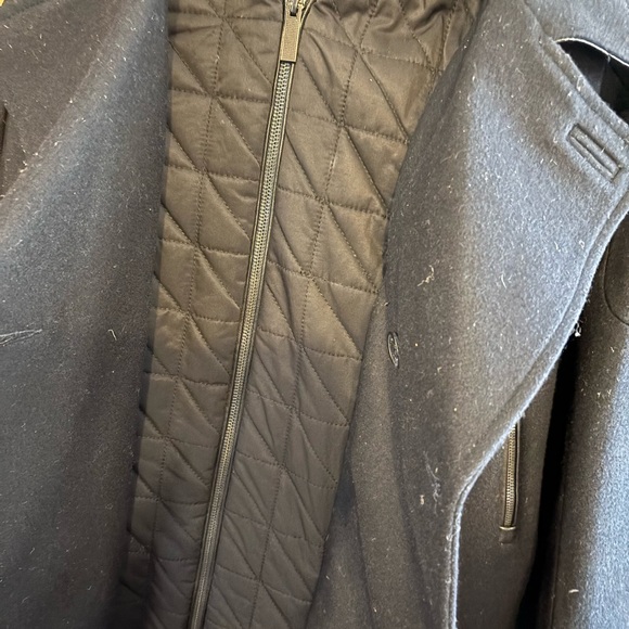 Calvin Klein double layered peacoat size large in navy - Picture 3 of 6